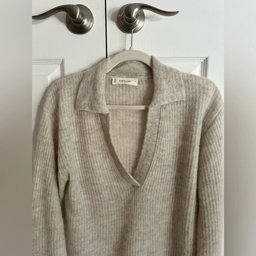 Everlane The Oversized Polo in Alpaca